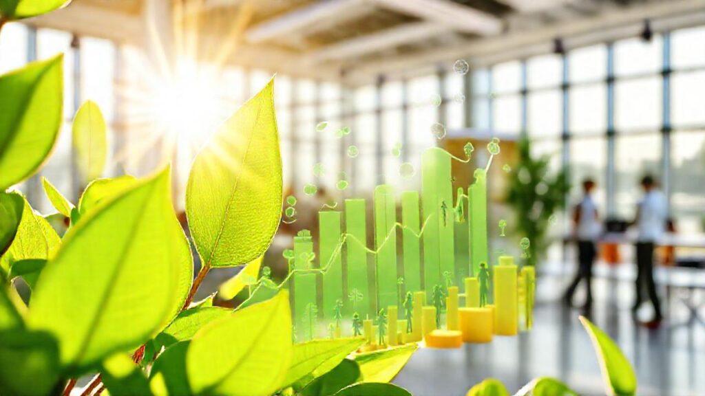 Visualización de datos sostenibles y moderna