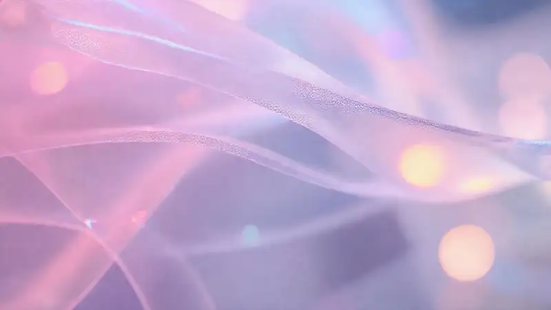 Material translúcido iridiscente y etéreo