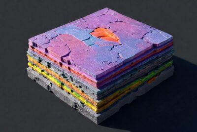 Diseño futurista detallado en 3D