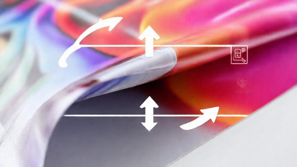 Impresión flexible con distorsión y solución