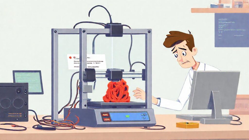 El técnico frustrado resolvió el error 3D