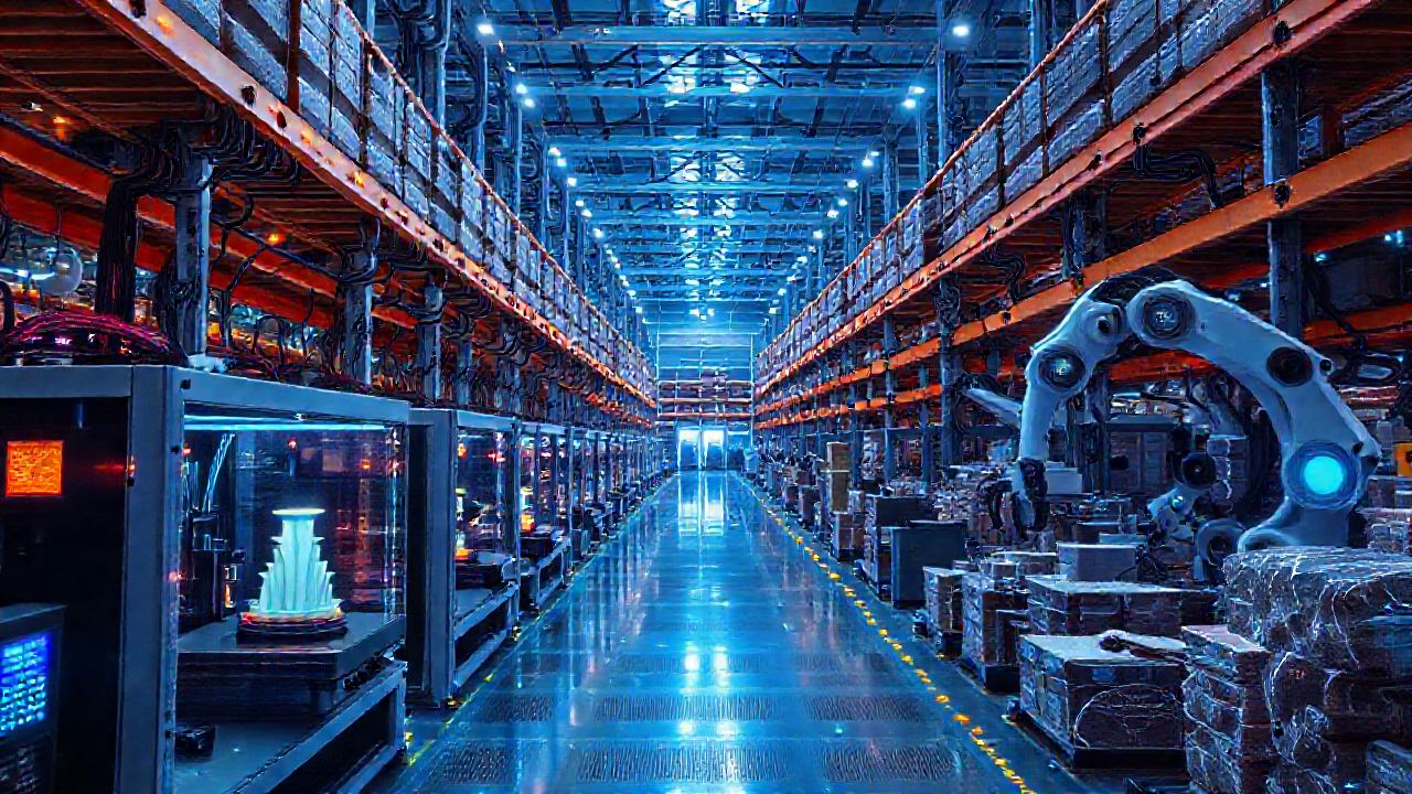 Almacén futurista: impresión, robótica y datos