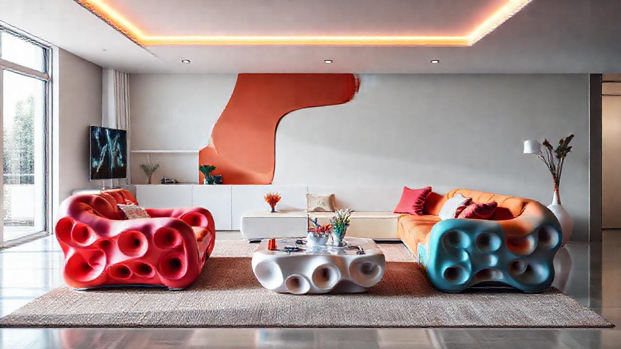 Muebles 3D crean un hogar moderno