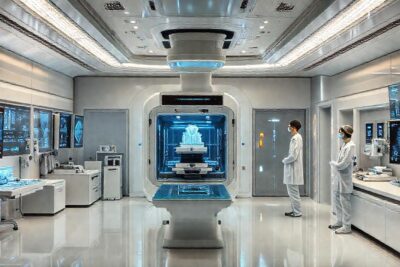 Un laboratorio médico futurista e innovador