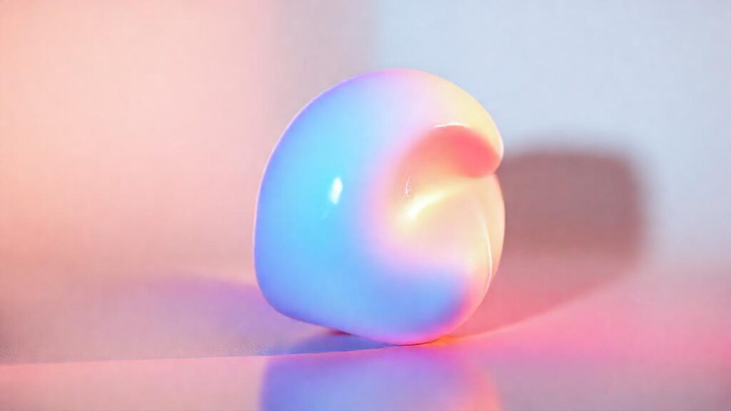 Modelo 3D impreso con efectos visuales