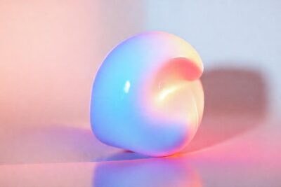 Modelo 3D impreso con efectos visuales