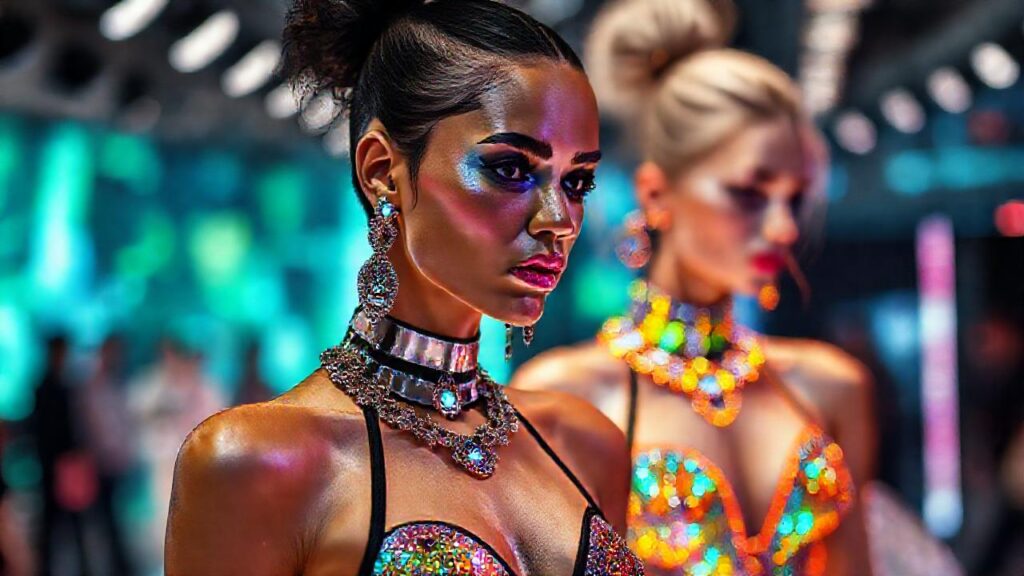 Moda futurista y tecnológicamente avanzada