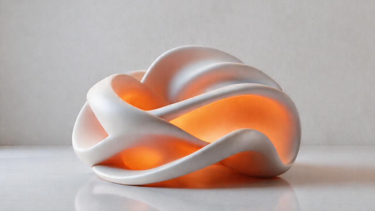 Un modelo 3D elegante y minimalista