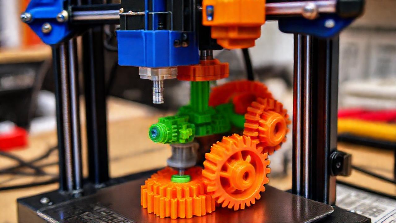 Impresora 3D: piezas mecánicas vibrantes