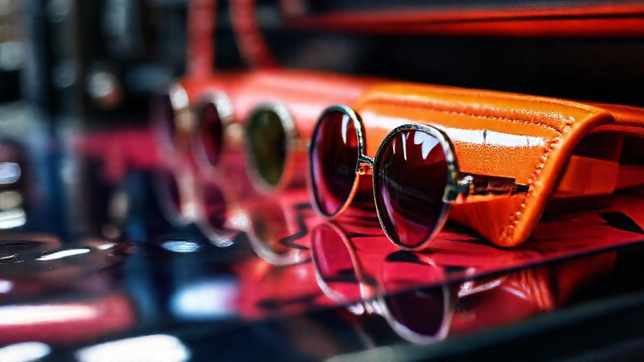 Accesorios de moda brillantes y coloridos