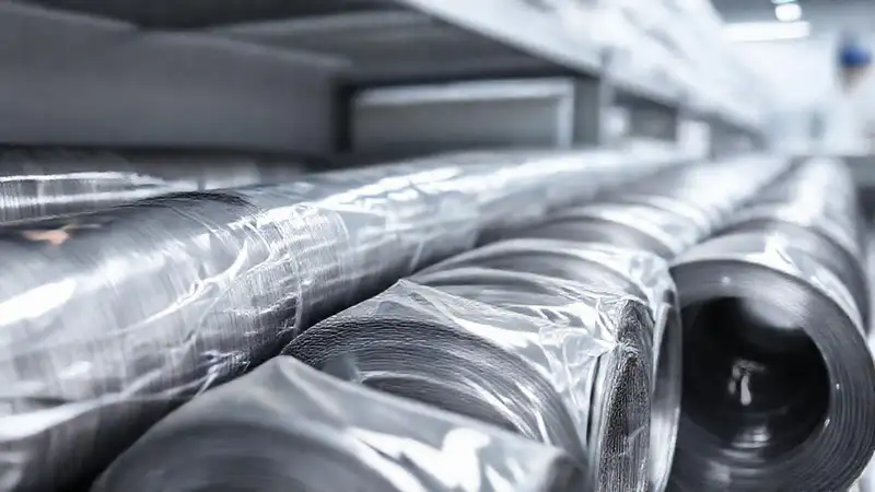 Un laboratorio organizado presenta materiales metálicos brillantes