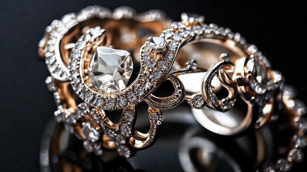 Joyas 3D elegantes, lujosas y detalladas