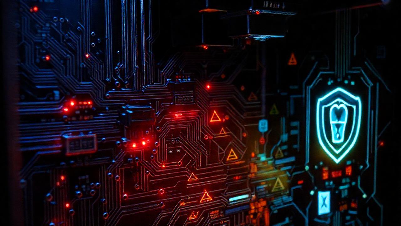 Impresión digital oscura y amenazante