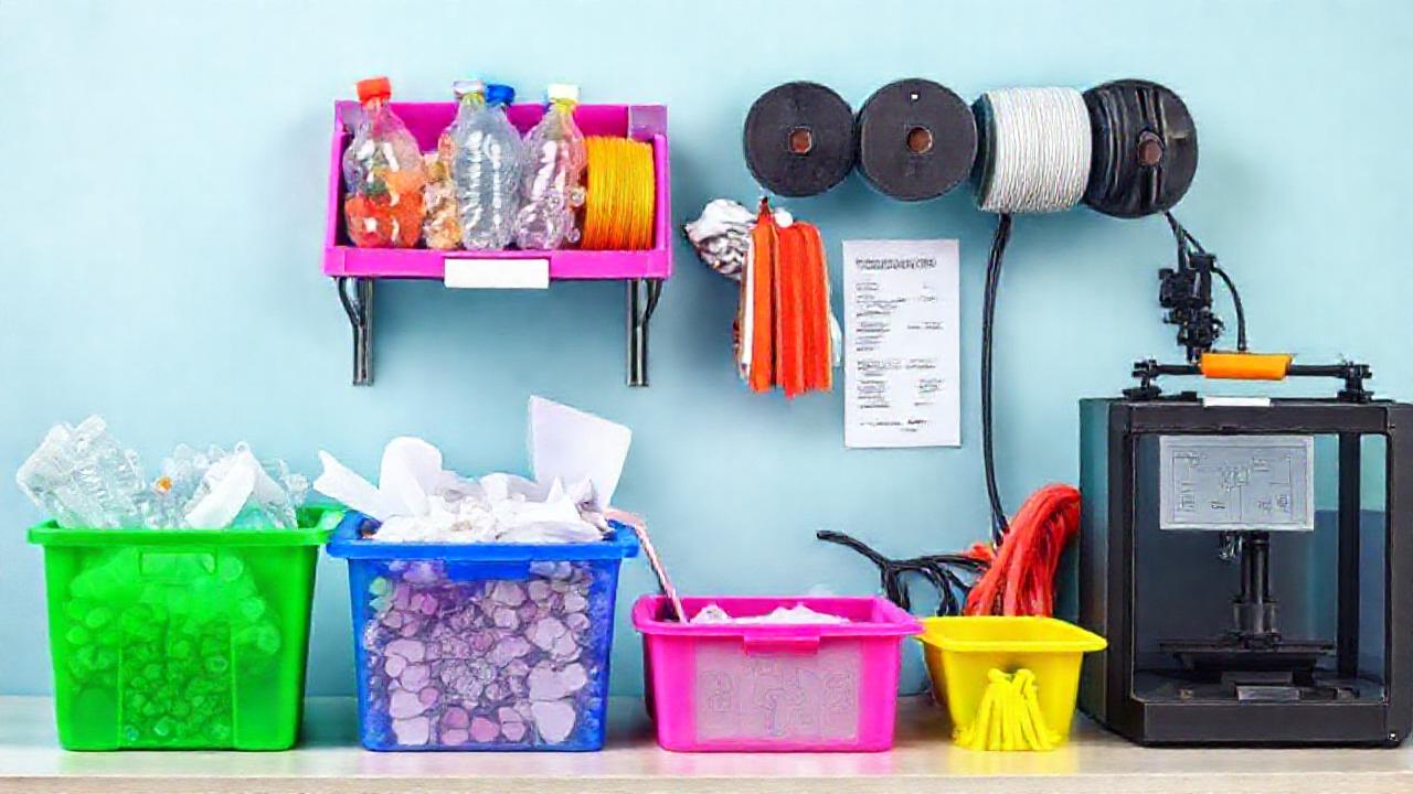 Fabrican filamentos reciclados con entusiasmo