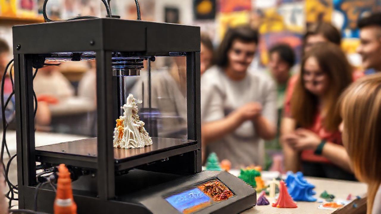 Impresión 3D colaborativa crea diseños coloridos