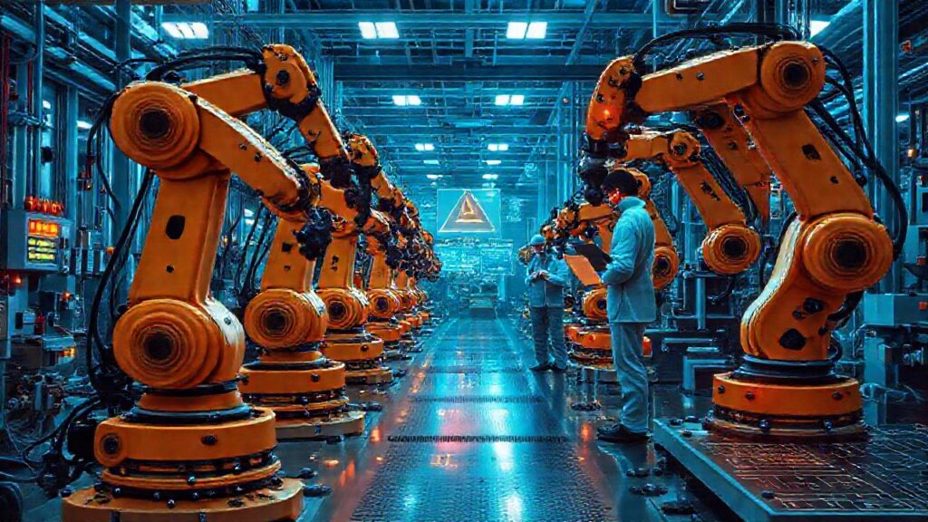 Fábrica robótica: tecnología compleja e intensa