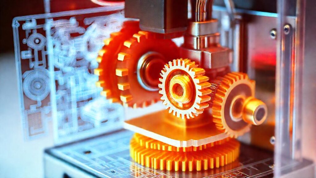 Impresora 3D crea engranajes complejos