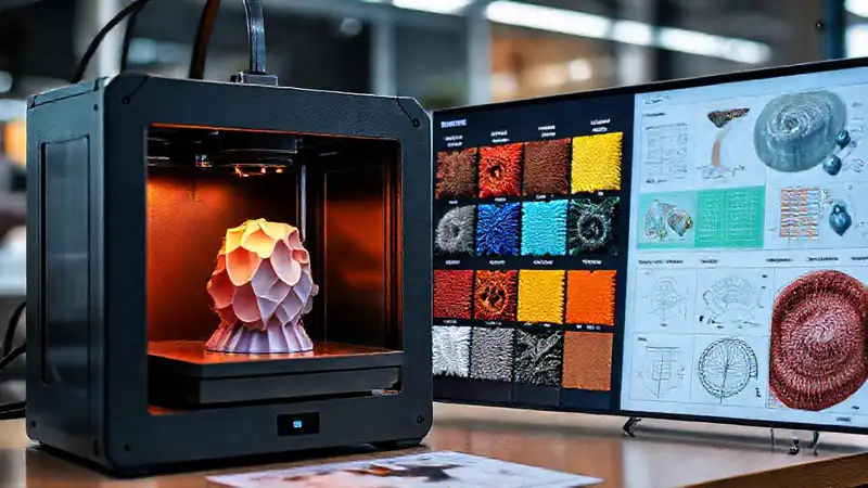 Impresora 3D muestra colores vibrantes y detalles