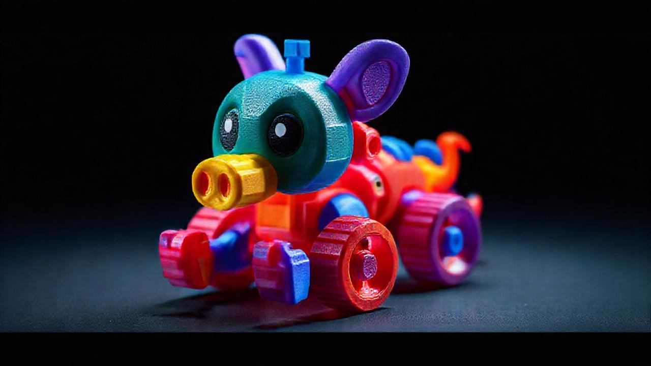 Un juguete 3D vibrante y funcional