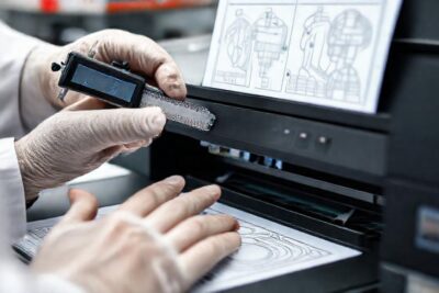El técnico calibró el sensor con precisión