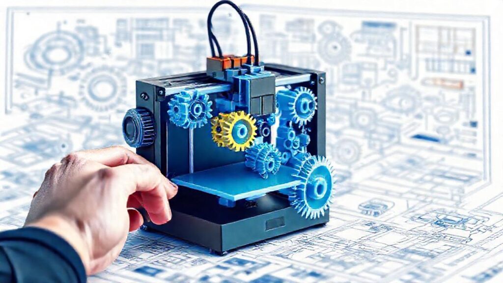 Impresora 3D crea diseños mecánicos complejos