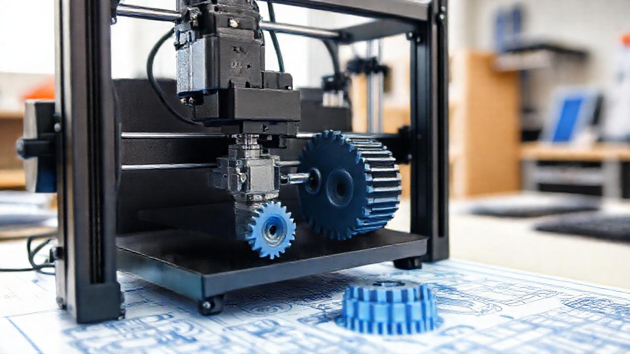 Un ingeniero crea piezas complejas con precisión