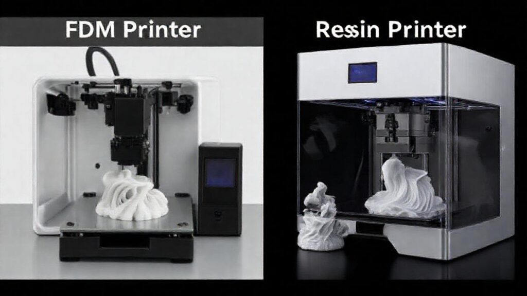 Comparación técnica de impresoras FDM y resina