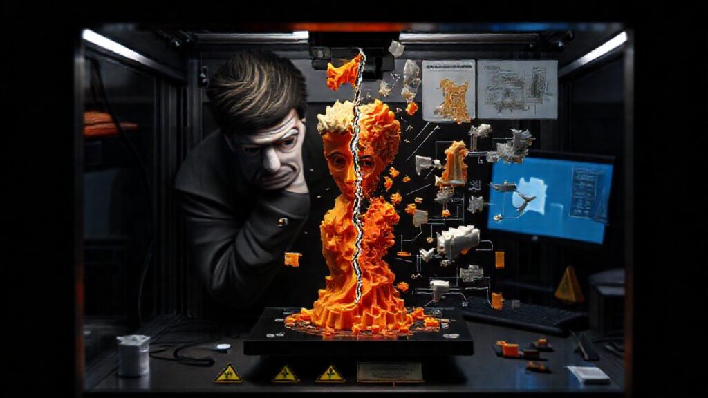 El diseño 3D falló