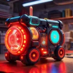 Diseño de juguete 3D con luz brillante