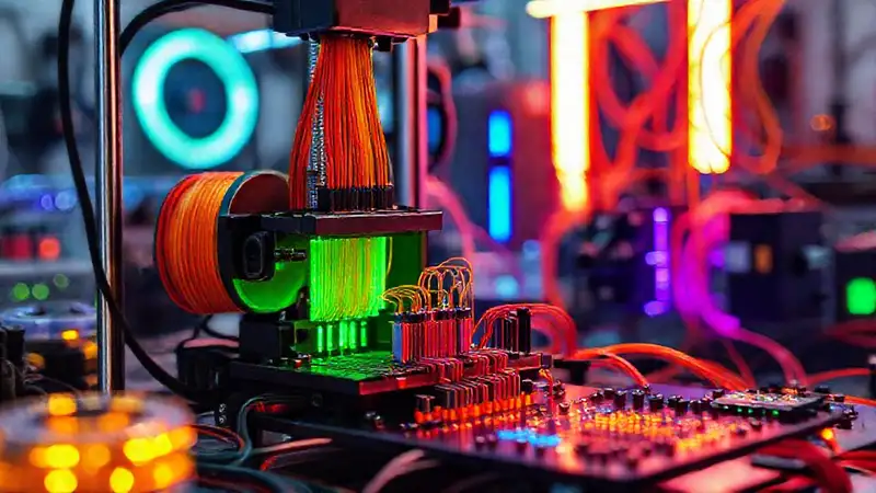 Un taller futurista imprime diseños complejos