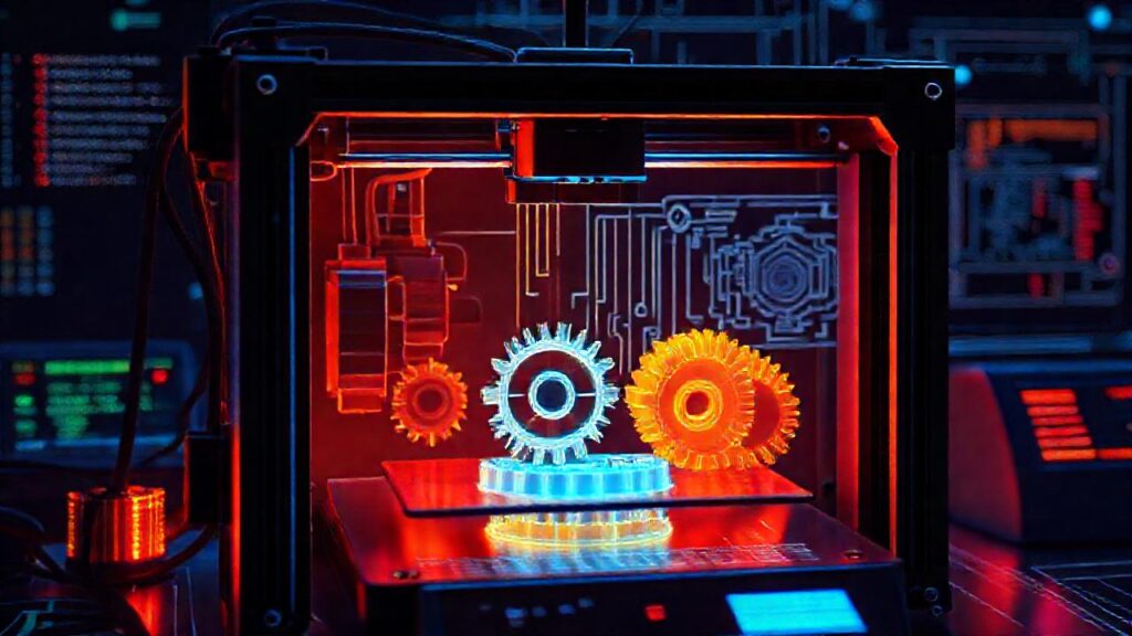Impresora 3D crea engranajes complejos