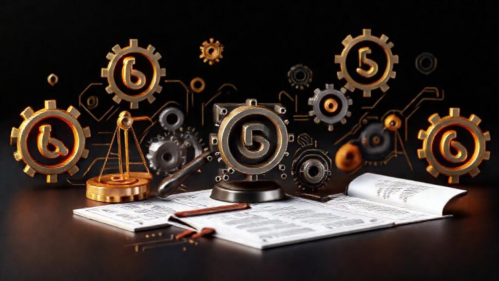 Prototipe 3D legal y futurista digital