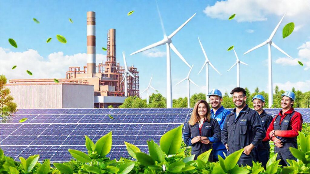 Fábrica moderna: energía limpia y crecimiento