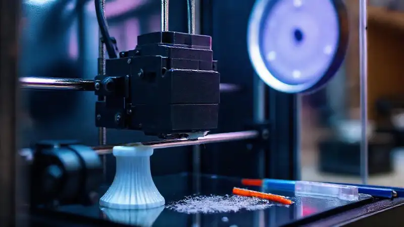 Impresora 3D en taller técnico