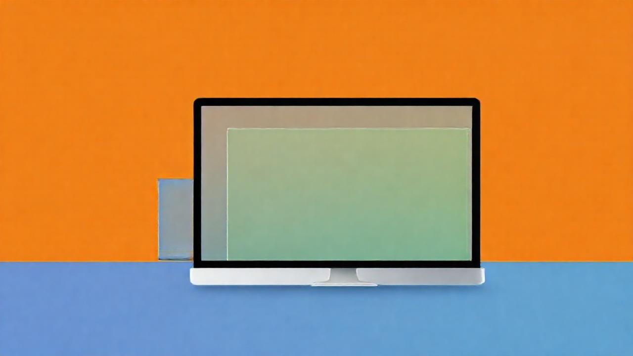 Arte digital minimalista, equilibrado y vibrante