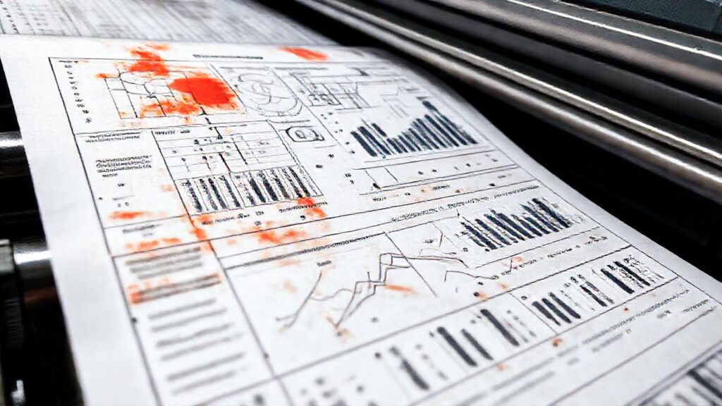 Diagramas técnicos revelan problemas de impresión
