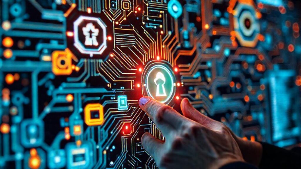 Interfaz digital futurista para programación