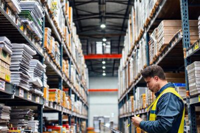 El almacén es un espacio de trabajo organizado