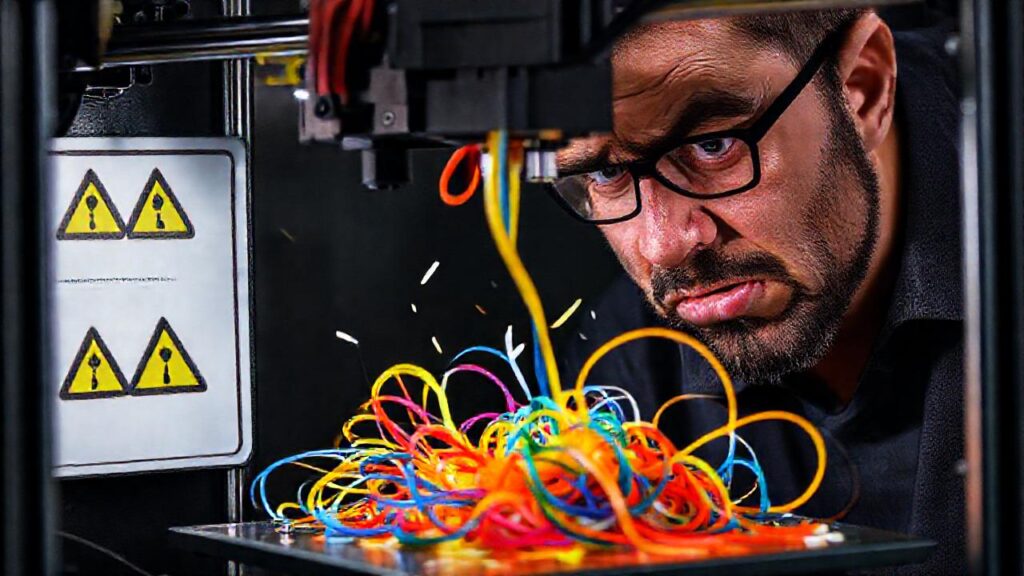 Impresión 3D fallida