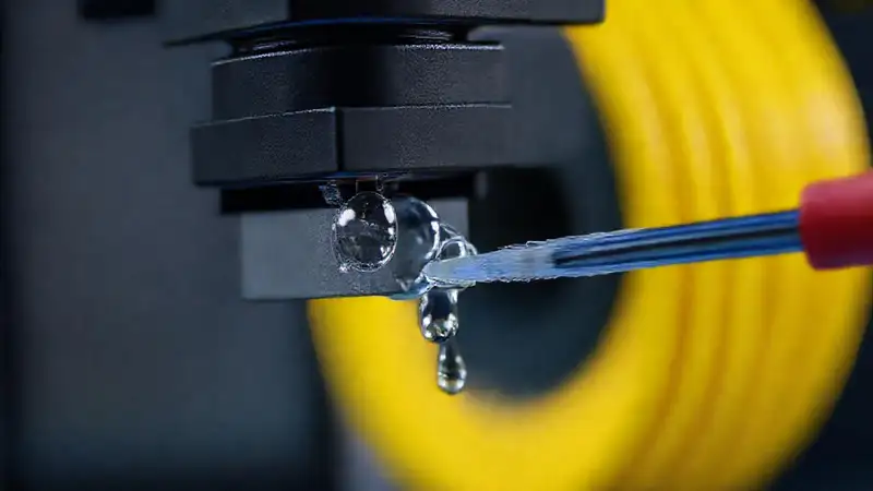 Nozzle limpia, alcohol y filamento en foco