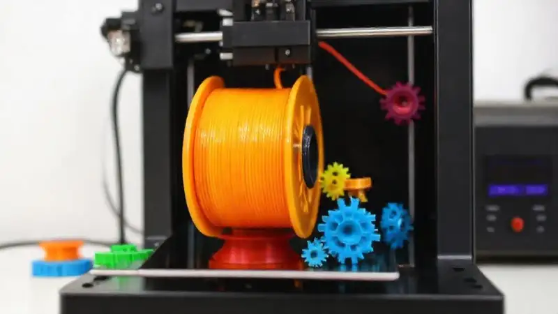 Impresora 3D crea piezas de plástico vibrantes