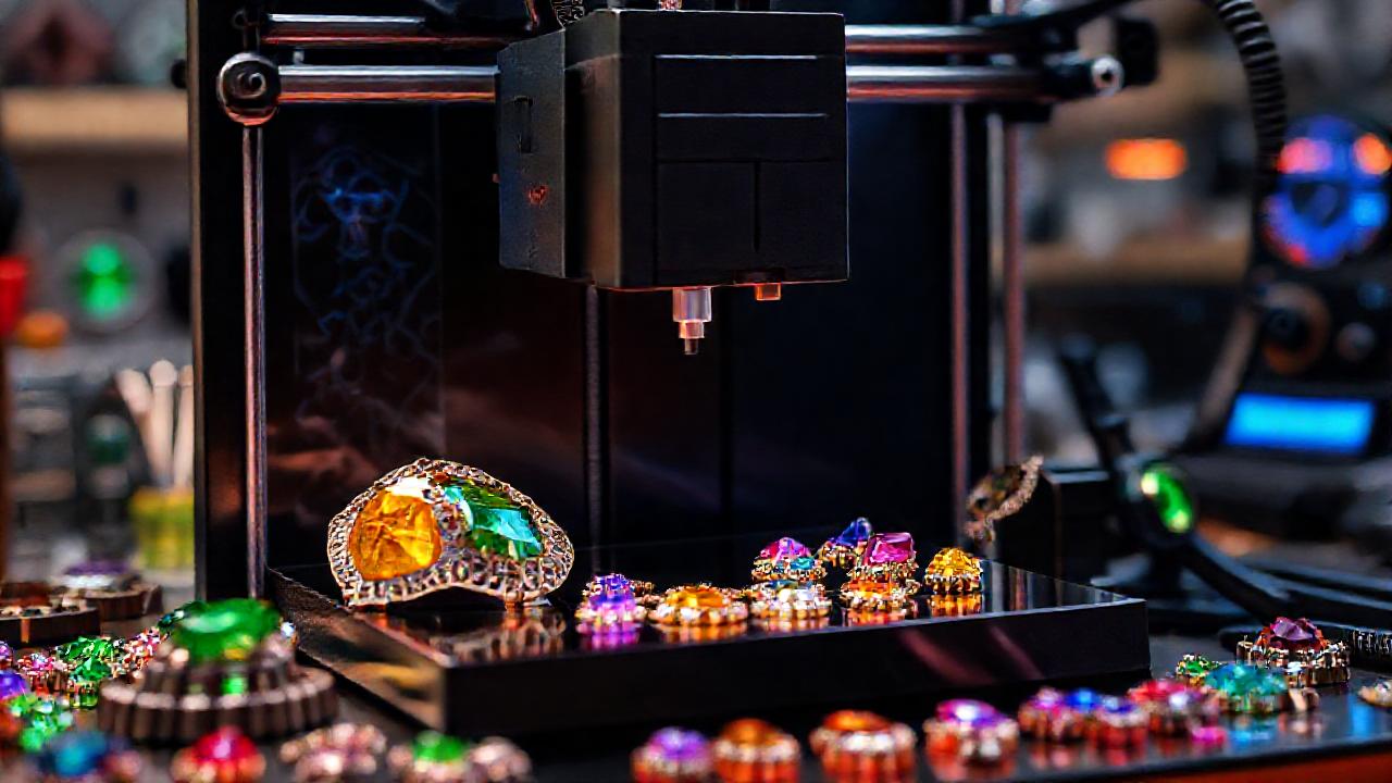 Impresión 3D crea joyas vibrantes y detalladas
