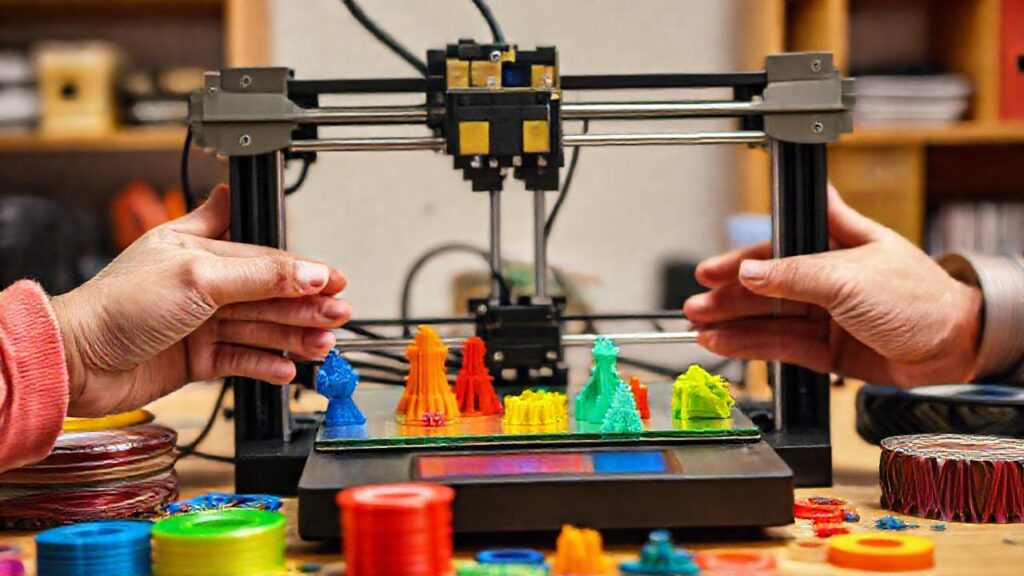 Impresora 3D crea plástico colorido y alegre