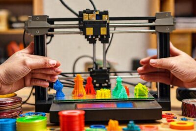 Impresora 3D crea plástico colorido y alegre