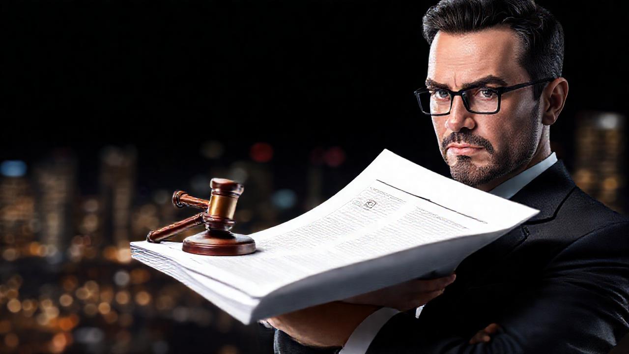 Prototipo 3D legal, imagen profesional oscura