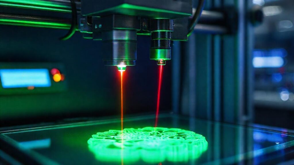 Impresora láser crea detalles 3D futuristas