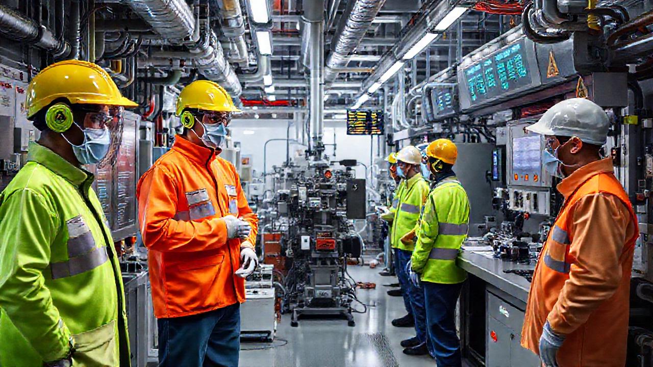 Un laboratorio industrial futurista prioriza la seguridad