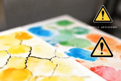 Pinturas al agua se agrietan y se iluminan