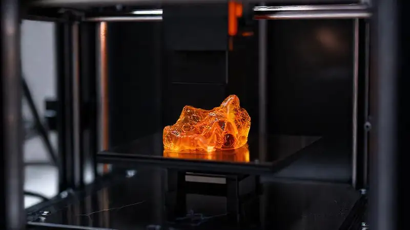 Impresión 3D de resina con diseños geométricos