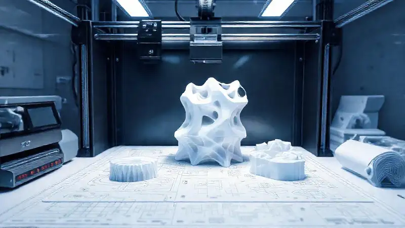 Diseño industrial moderno, impreso y optimizado